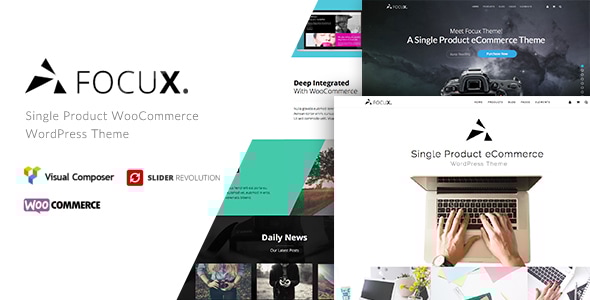 Focux - Multi-Purpose Single Product WooCommerce WordPress Theme Logo